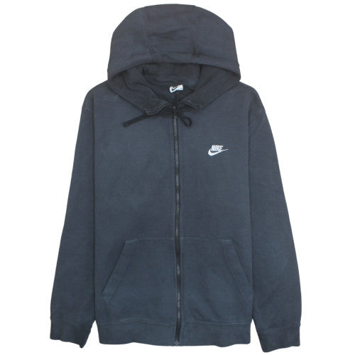 Nike Men's Black XL Full Zip Fleece Hoodie Sweatshirt