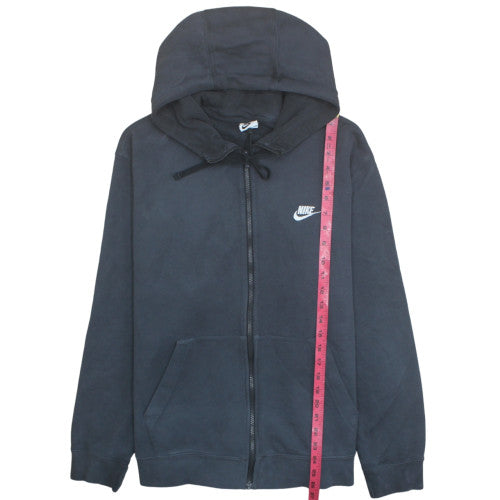 Nike Men's Black XL Full Zip Fleece Hoodie Sweatshirt