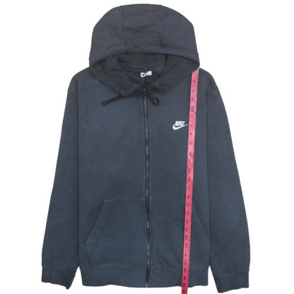 Nike Men's Black XL Full Zip Fleece Hoodie Sweatshirt