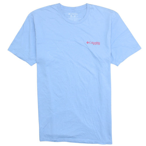 Columbia Men's Blue XL Short Sleeve Graphic Outdoor T-Shirt