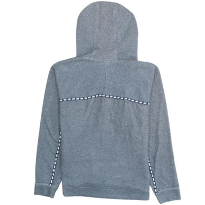 Nike Men’s Grey 1/2 Zip Hooded Sweatshirt M Fleece Logo