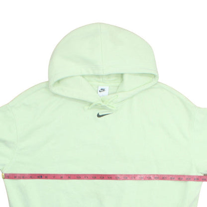 Nike Womens Green Pullover Hoodie Size L Cotton Blend Sweatshirt
