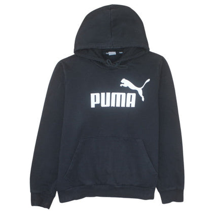 Puma Men's Black Pullover Hoodie 2XL Regular Fit Sports Fleece