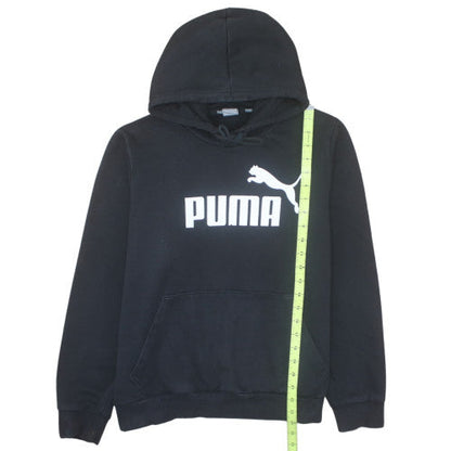 Puma Men's Black Pullover Hoodie 2XL Regular Fit Sports Fleece