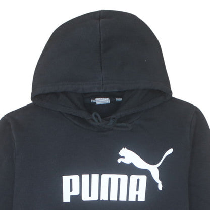 Puma Men's Black Pullover Hoodie 2XL Regular Fit Sports Fleece