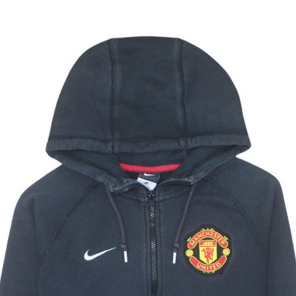 Nike Men’s Black Full Zip Hoodie Manchester United Size M