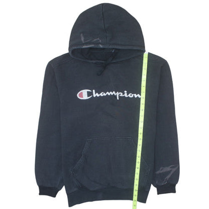 Champion Men's Black Pullover Hoodie L Embroidered Logo Sportswear