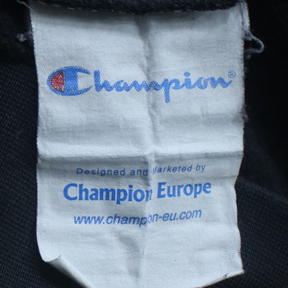 Champion Men's Black Pullover Hoodie L Embroidered Logo Sportswear