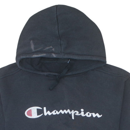 Champion Men's Black Pullover Hoodie L Embroidered Logo Sportswear
