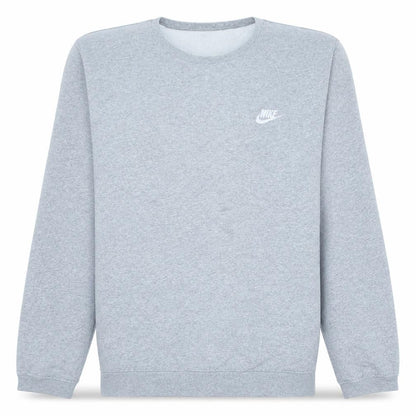 Nike Men's Grey Logo Crew Neck Sweatshirt Size M