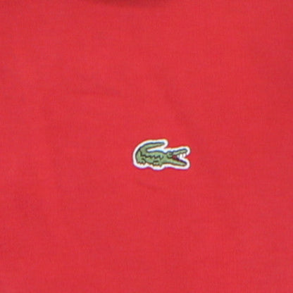 Lacoste Men's Red XL Collared 1/2 Zip Cotton Sweatshirt