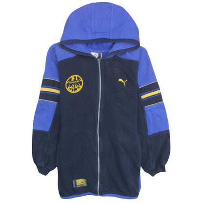 Puma Men's Blue Full Zip Hoodie Eintracht Volleyball S 100% Cotton