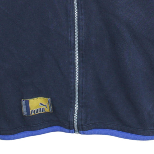 Puma Men's Blue Full Zip Hoodie Eintracht Volleyball S 100% Cotton