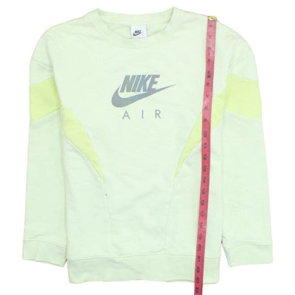 Nike Girls Green Air Logo Pullover Sweatshirt L 146-156cm