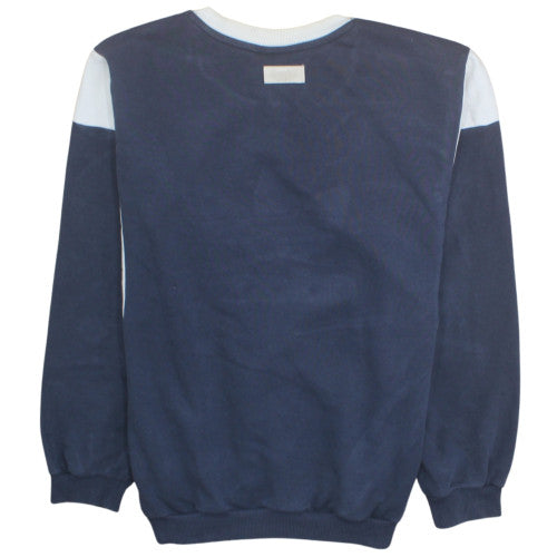 Adidas Womens Navy Sweatshirt Size 12 Crew Neck Logo Pullover