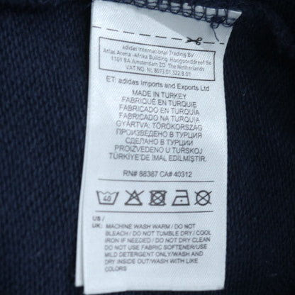Adidas Womens Navy Sweatshirt Size 12 Crew Neck Logo Pullover