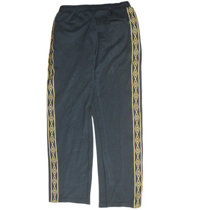Umbro Men's Black L Fleece Track Pants with Side Stripe