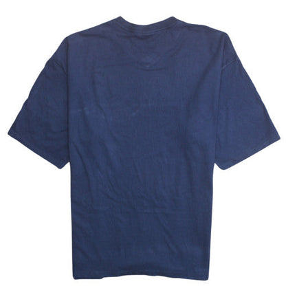 Russell Athletic Mens Blue XL V-Neck Cotton T-Shirt