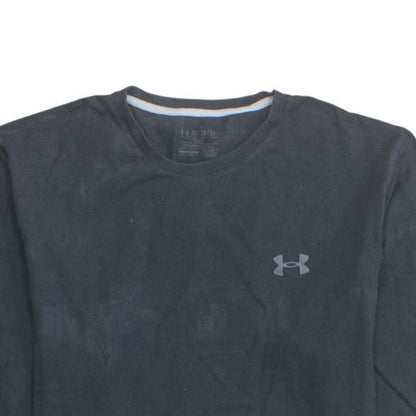 Under Armour Men's Black Long Sleeve Crew Neck Regular Fit T-Shirt XL