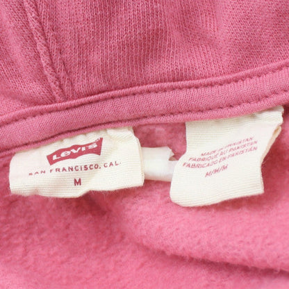 Levi's Womens Pink Full Zip Hoodie Size M Cotton Blend Casual