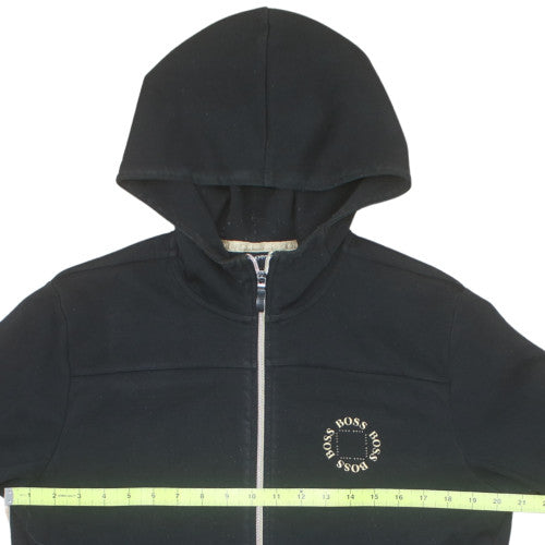 Hugo Boss Men's Black Full Zip Hoodie Size M Classic Logo