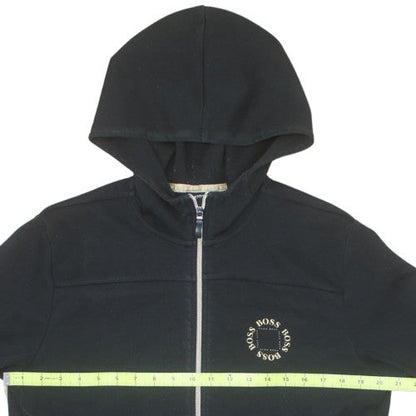 Hugo Boss Men's Black Full Zip Hoodie Size M Classic Logo
