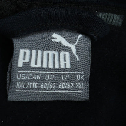 Puma Men’s Black 2XL Full Zip Hoodie with Logo Print