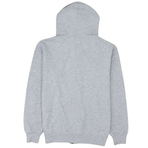 Dickies Men's Grey Full Zip Hoodie L Fleece Logo Sweatshirt