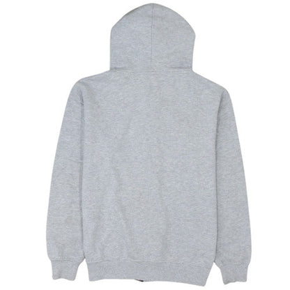 Dickies Men's Grey Full Zip Hoodie L Fleece Logo Sweatshirt