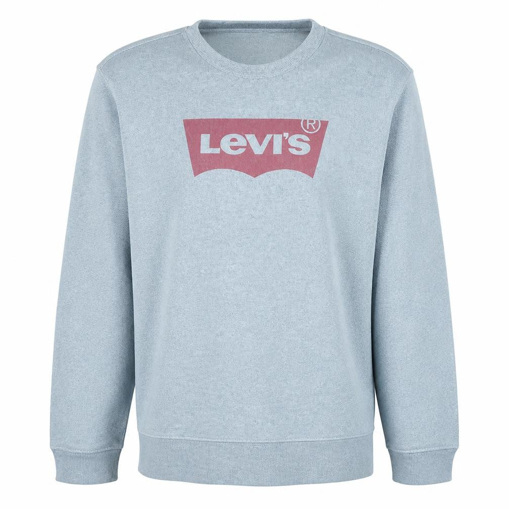 Levi's Men's Grey Crew Neck Logo Sweatshirt Size L