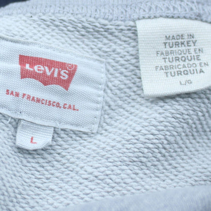 Levi's Men's Grey Crew Neck Logo Sweatshirt Size L