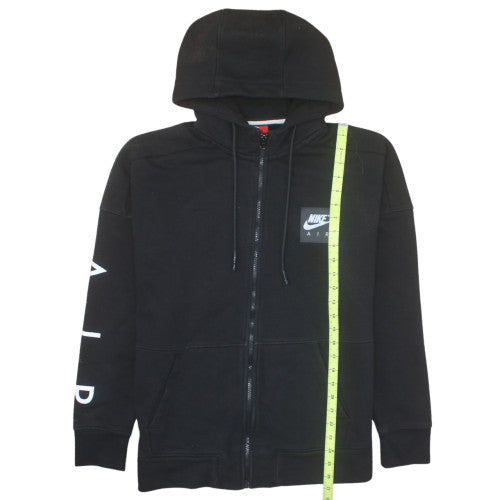 Nike Mens Black Full Zip Hoodie L Sportswear Fleece Sweatshirt