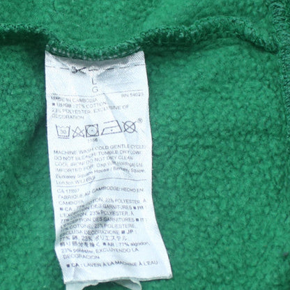 Gap Mens Green Full Zip Hoodie L Logo Fleece Sweatshirt