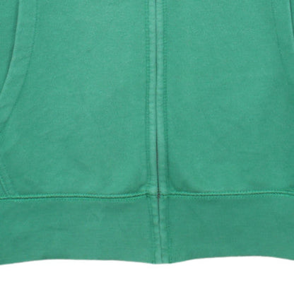 Gap Mens Green Full Zip Hoodie L Logo Fleece Sweatshirt