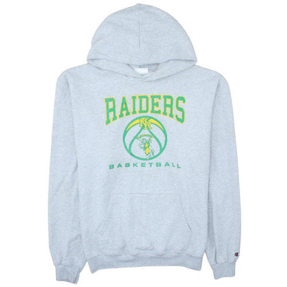 Champion Men's Grey Raiders Basketball Pullover Hoodie L