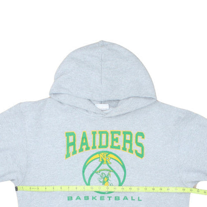 Champion Men's Grey Raiders Basketball Pullover Hoodie L