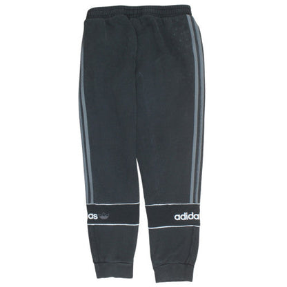 Adidas Mens Black Jogger Sweatpants L Fleece Tapered Track Trousers