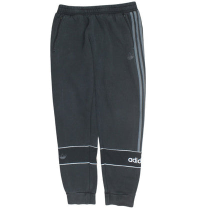 Adidas Mens Black Jogger Sweatpants L Fleece Tapered Track Trousers