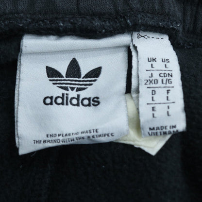 Adidas Mens Black Jogger Sweatpants L Fleece Tapered Track Trousers