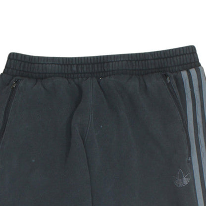 Adidas Mens Black Jogger Sweatpants L Fleece Tapered Track Trousers