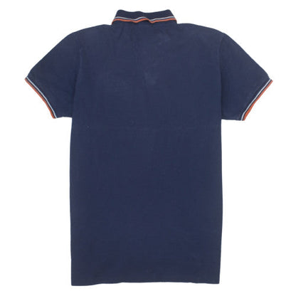 Ralph Lauren Men's Blue Custom Fit Polo Shirt Size L Embroidered