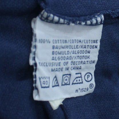 Ralph Lauren Men's Blue Custom Fit Polo Shirt Size L Embroidered