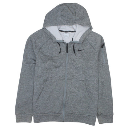 Nike Men's Grey Full Zip Therma-Fit Hoodie L Regular Fleece