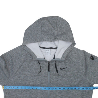 Nike Men's Grey Full Zip Therma-Fit Hoodie L Regular Fleece