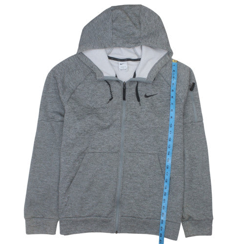 Nike Men's Grey Full Zip Therma-Fit Hoodie L Regular Fleece