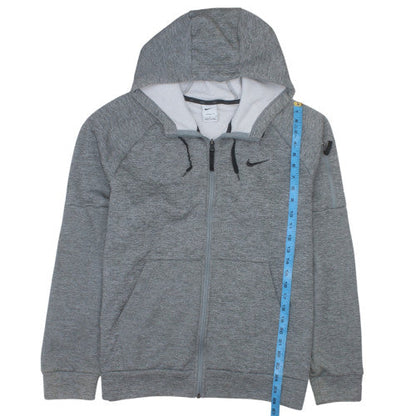 Nike Men's Grey Full Zip Therma-Fit Hoodie L Regular Fleece