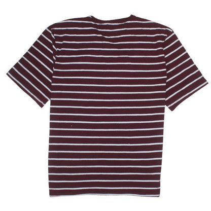 Tommy Hilfiger Men's Red Striped Slim Fit T-Shirt 3XL