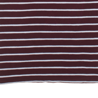 Tommy Hilfiger Men's Red Striped Slim Fit T-Shirt 3XL
