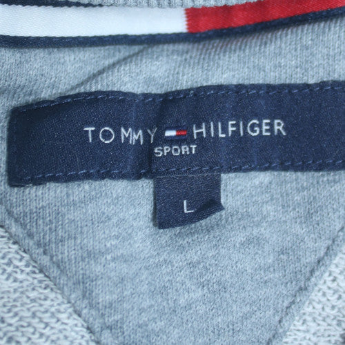 Tommy Hilfiger Men’s Grey Full Zip Hoodie L Regular Fit