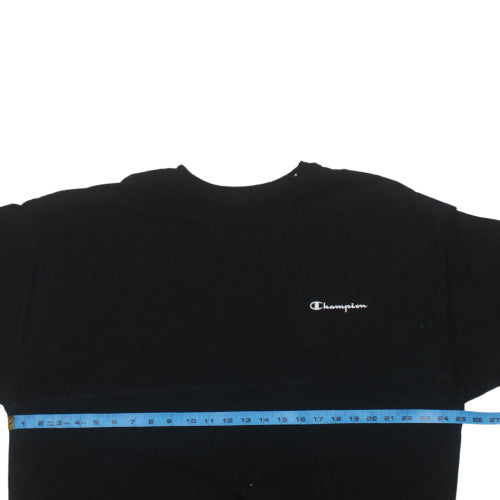 Champion Men's Black 2XL Crew Neck Graphic Print T-Shirt